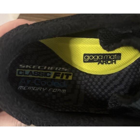 Men’s Sketchers Classic Fit Air Cooler Black Slip On Shoes Size 9 - Picture 7 of 8